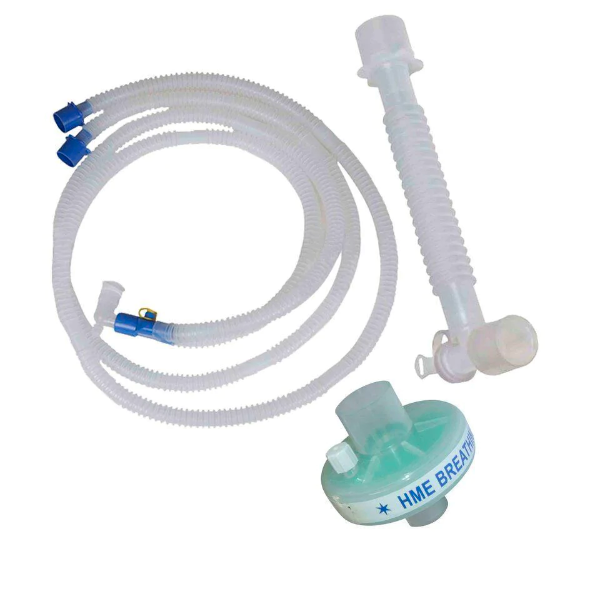 Disposable Adult 2 limb Circuit with Bacteria, HME Filter & Catheter Mount